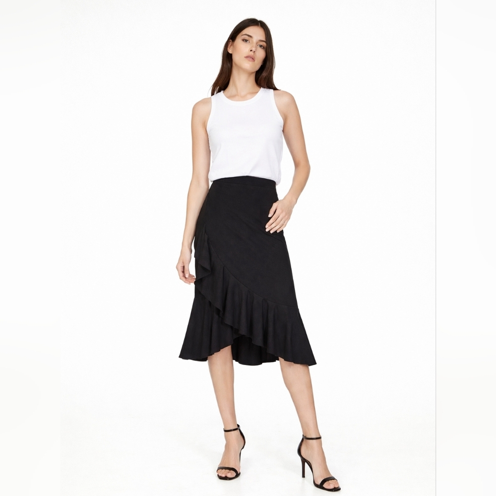 Zara Size S Ruffled Asymmetric Skirt
